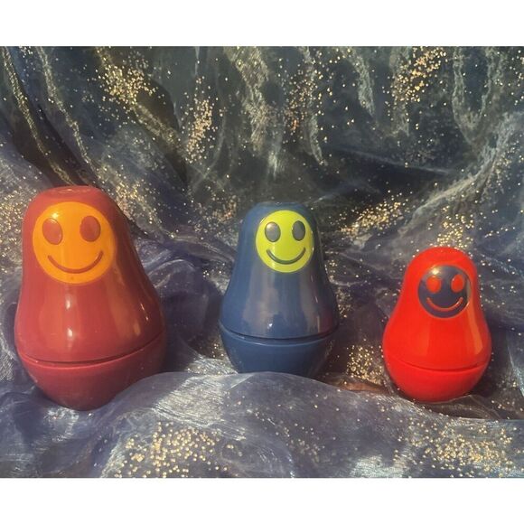 Smiley Nesting Boxes Plastic, Improved Motor skills, Eye Hand Coordination - Picture 1 of 5